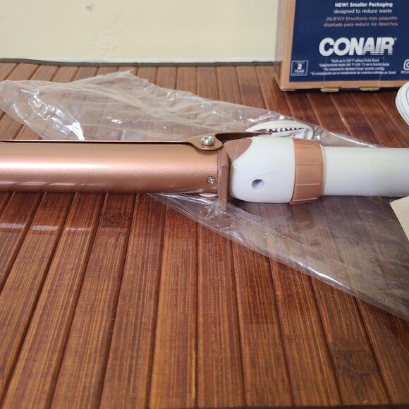 Conair Double Ceramic 1" Curling Iron - White/Rose Gold - Picture 8 of 8